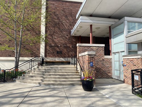 Francis W Parker School Exterior Entrance Stairs and Lift.jpeg