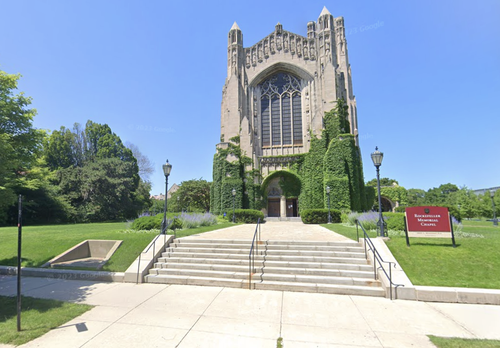 UC Rockefeller Memorial Chapel Main Entrance Exterior
