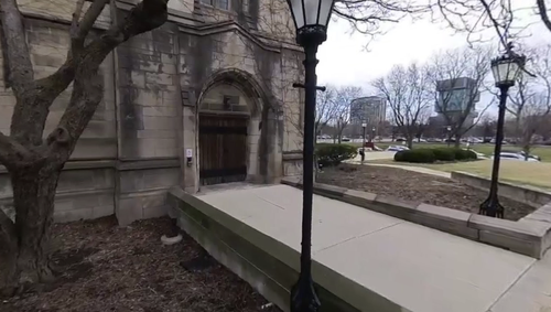 UC Rockefeller Memorial Chapel West Accessible Entrance Exterior