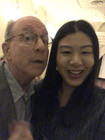 animated selfie with jerry saltz